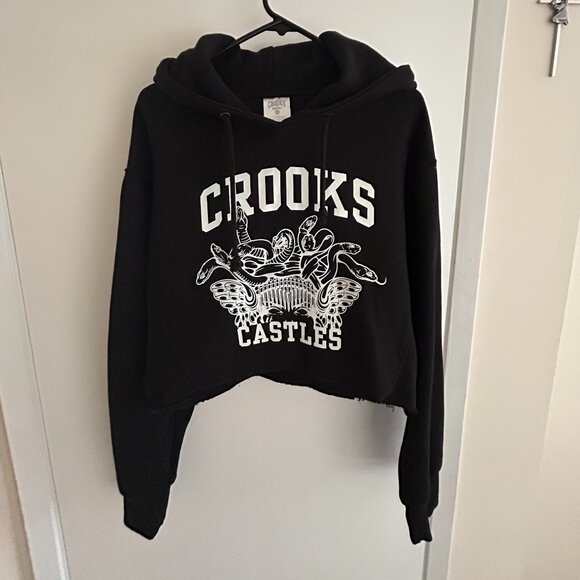 Crooks & Castles:  Cropped Hoodie - Picture 1 of 2